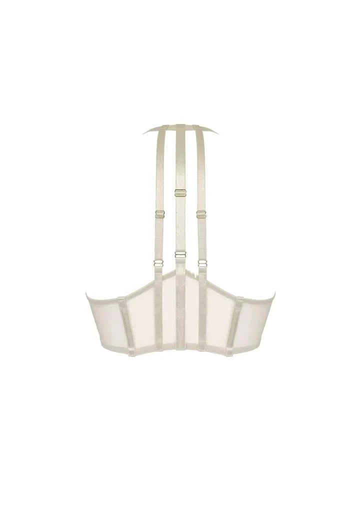 Art Deco Mesh Wrap Bra