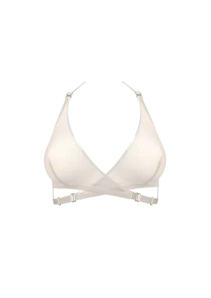 Art Deco Mesh Wrap Bra