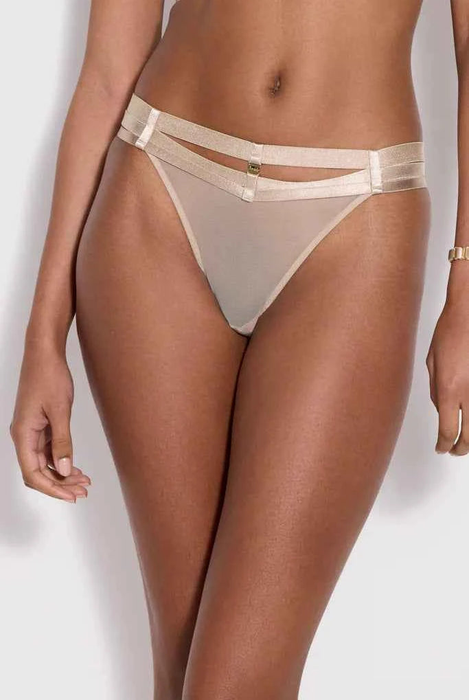 Art Deco Multi-Strap Thong